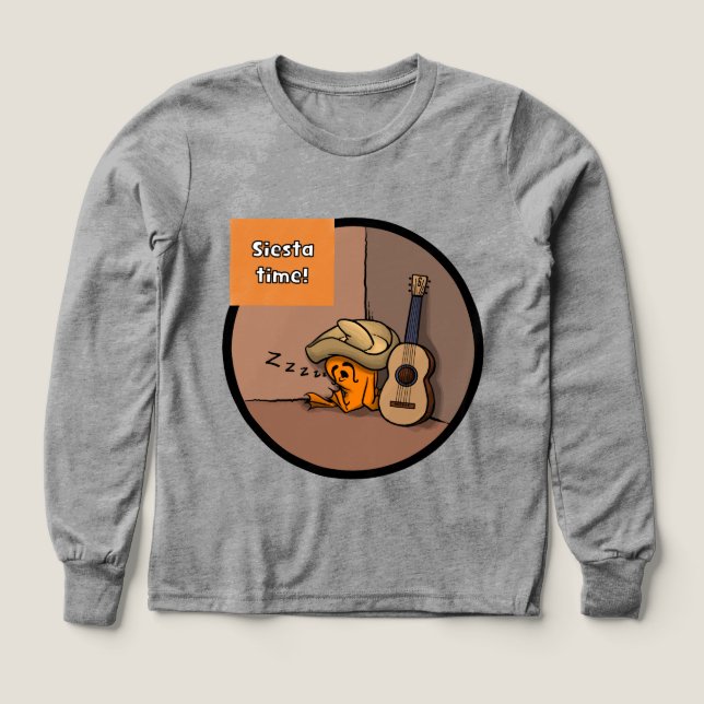 Frijole Frog Siesta Boy's LS Shirt (Diseño frontal)