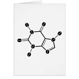 frijoles moleculares de cafeína