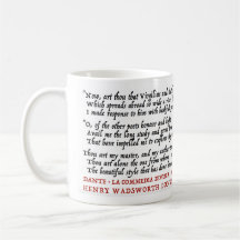 Friki Dante Longfellow - taza del Lit