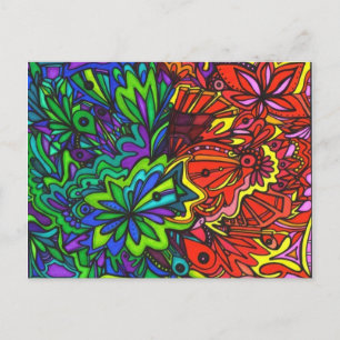 Frío en tarjeta postal caliente