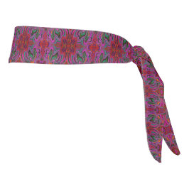 Frio Patrón Ondulado Magenta, Rojo y Verde Trippy