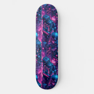Frio skateboard diseñado japonés anime cyberpunk