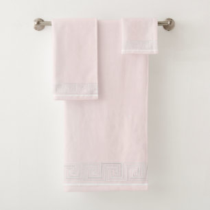 Frisa blanca de diseño rosa