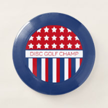 Frisbee de golf de disco personalizado rojo, blanc