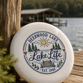 Frisbee De Wham-O Muelle de Pinos del Lago Deerwood Caprichoso