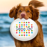 Frisbee De Wham-O ¡Partida! Polka Dot Multicolor moderno Wham-O Fris<br><div class="desc">¡Vamos! ¡El verano está aquí y es hora de divertirse! Disfrute de una reunión familiar y de amigos con un divertido juego de Frisbee. ¡Personaliza el juego! La tipografía lo hace único.</div>