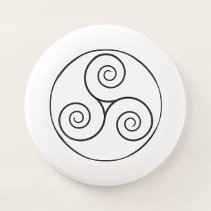 Frisbee De Wham-O Triskele símbolo