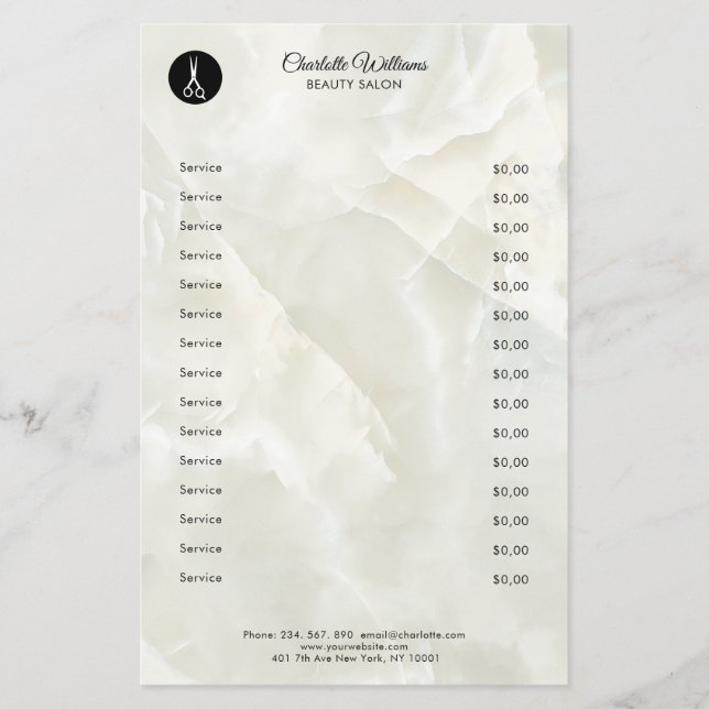 Friseur Marmor Flyer (Frente)