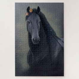 Frisia de caballo negro - Rompecabezas
