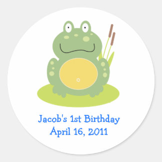FROG FROGGY Baby Shower o Pegatinas a favor del cu
