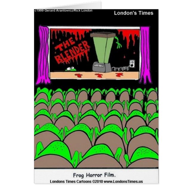 Frog Horror Film Funny Tees Mugs Cards More (Frente)