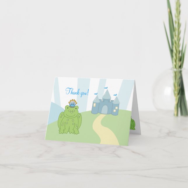 Frog Prince Folded Gracias notas (Anverso)