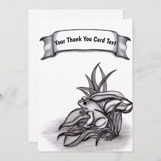 Froggy, agrega tu carta de agradecimiento de texto (Anverso / Reverso)