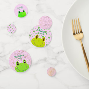 Froggy First Birday Party Frog Confetti