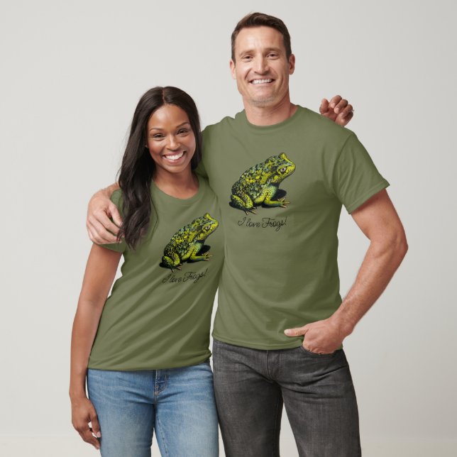 ¡Froggy, me encantan las ranas! Camiseta (Unisexo)