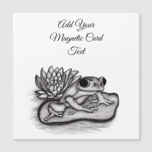 Froggy with Lotus Flower, agrega tu texto