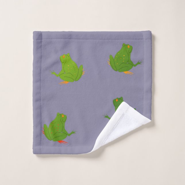 Frogs Facecloth Wash Cloth (Toallita)