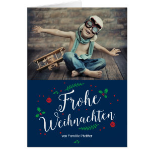 Frohe Mistel Urlaub Foto-Gruß