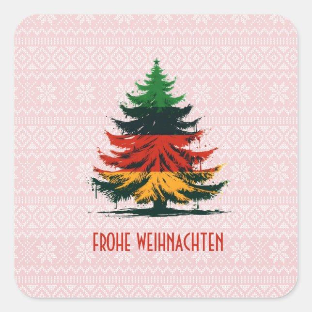 FROHE WEIHNACHTEN PEGATINA (Anverso)