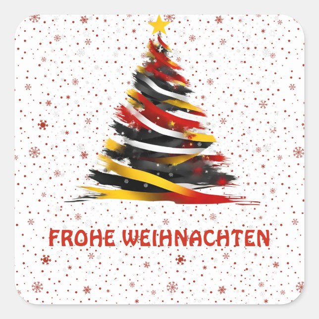 FROHE WEIHNACHTEN PEGATINA (Anverso)