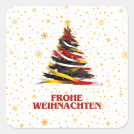 FROHE WEIHNACHTEN PEGATINA ALEMÁN