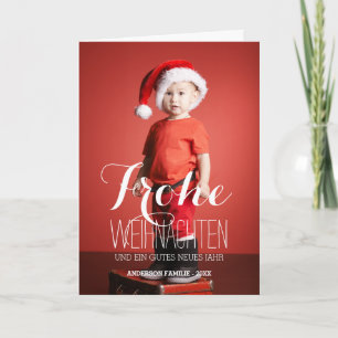 Frohe Weihnachten   Tarjeta de felicitación de fer