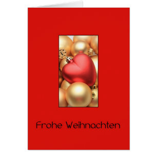 Frohe Weihnachten, tarjeta de navidades alemanes