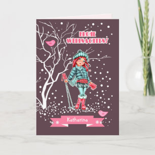 Frohe Weihnachten. Tarjetas de navidad en alemán