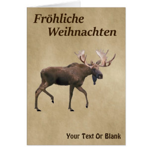 Fröhliche Weihnachten - Alce De Toro Sobre Papel V