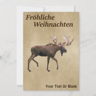 Fröhliche Weihnachten - Alce De Toro Sobre Papel V