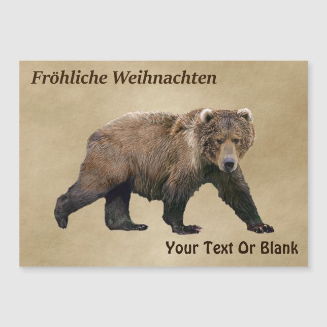 Fröhliche Weihnachten - Kodiak Bear (Anverso)