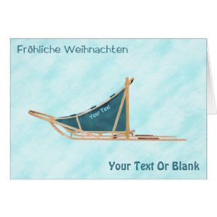 Fröhliche Weihnachten - Perro hundido en la nieve