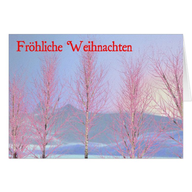 Frohliche Weihnachten - Raspberry Creme Birch (Anverso (Horizontal))