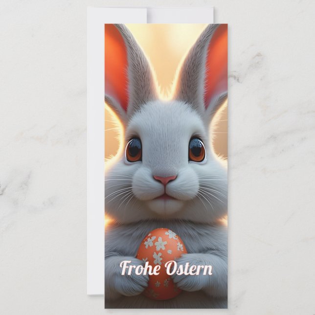 Fröhlicher Osterhase im Zauber des Frühlings (Anverso)