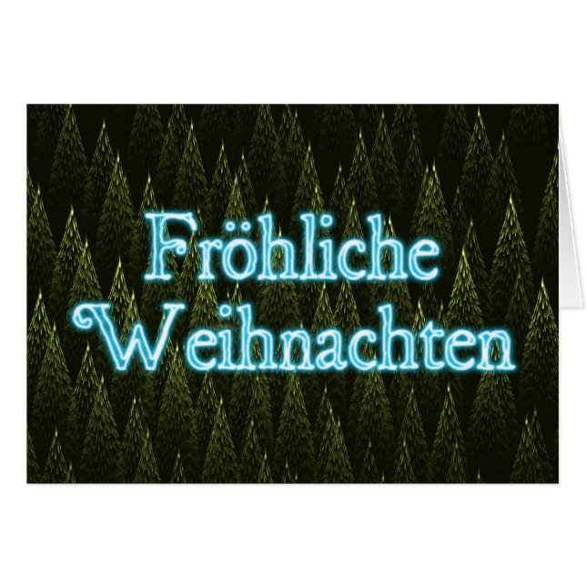 Froliche Weihnachten - Coníferas (Anverso (Horizontal))