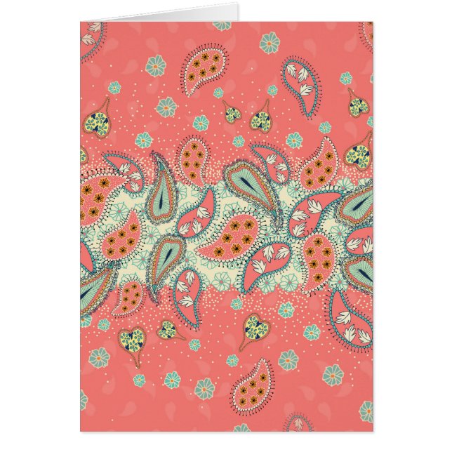 Frontera de Boho Paisley (Frente)