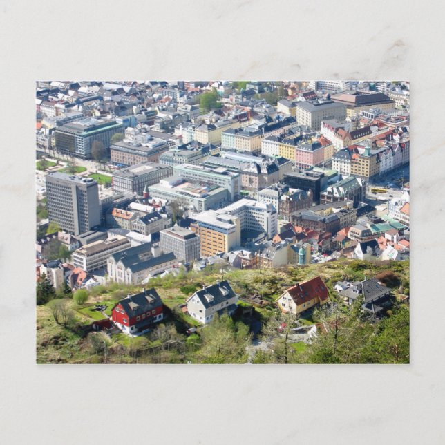 Frontera de la ciudad - Bergen desde la postal sup (Anverso)
