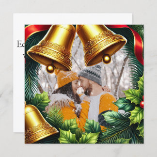 Frontera Evergreen Photo con campanas para Navidad