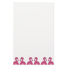 Frontera rosada de los flamencos - papel con