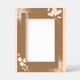 Frontera simple de marco cardíaco femenino