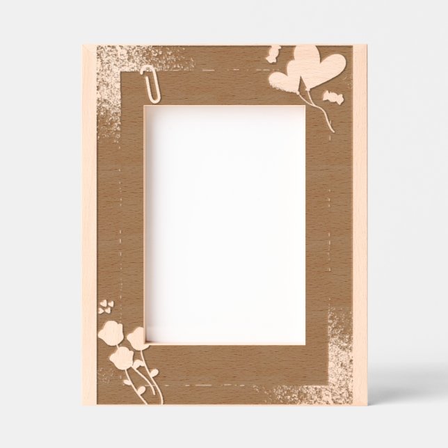 Frontera simple de marco cardíaco femenino (Anverso)