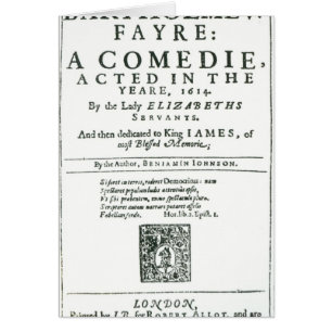 Frontispiece a 'Bartholomew Fair