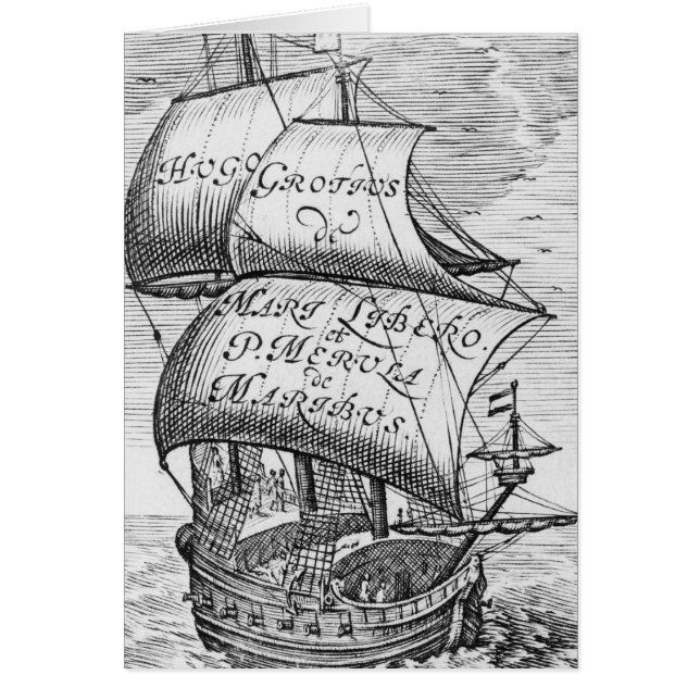 Frontispiece a "De Mari Libero", por Hugo Grotius (Frente)