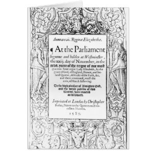 Frontispiece a una cuenta del parlamento