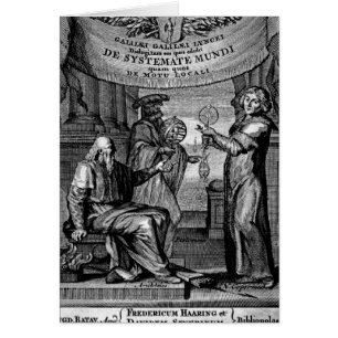 Frontispiece de 'Dialogus De Systemate Mundi'