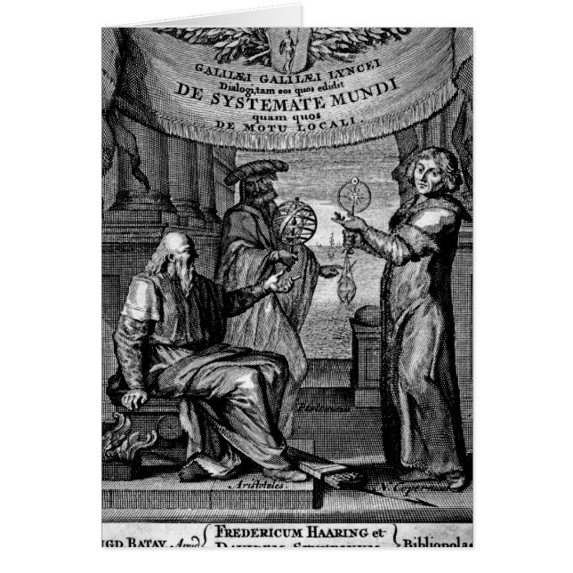 Frontispiece de 'Dialogus De Systemate Mundi' (Frente)