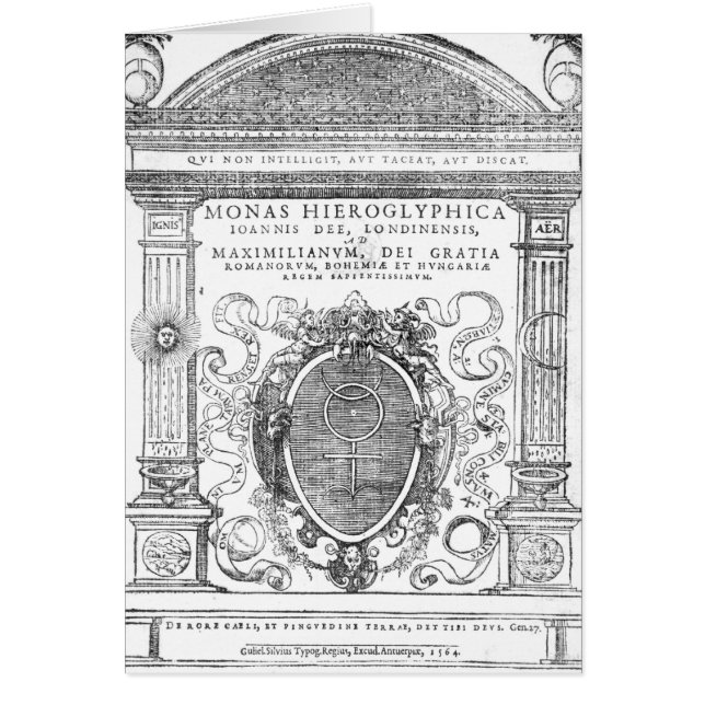 Frontispiece de 'Monas Hieroglyphica (Frente)