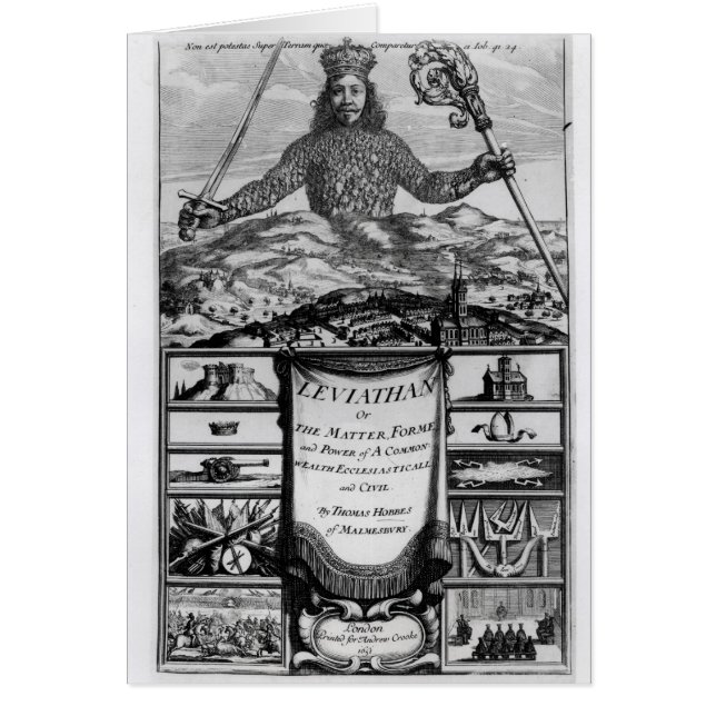 Frontispiece de Thomas Hobbes de Malmesbury (Frente)