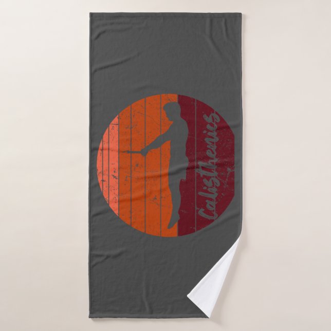 frontlever, calisthenics, street workout (Toalla de baño)