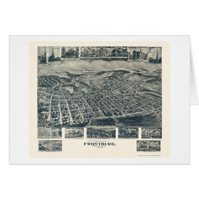 Frostburg, mapa panorámico del MD - 1905 (Anverso (Horizontal))